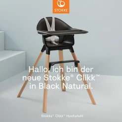 STOKKE Clikk™ Hochstuhl Black Natural* Treppenhochstühle