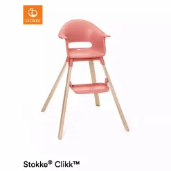 STOKKE Clikk™ Hochstuhl Sunny Coral* Treppenhochstühle