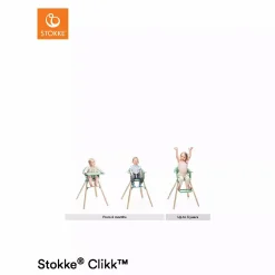 STOKKE Clikk™ Hochstuhl Sunny Coral* Treppenhochstühle