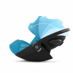 cybex Cloud G i-Size Beach Blue Plus*Kinder Babyschalen 0-13 Kg, Gruppe 0+