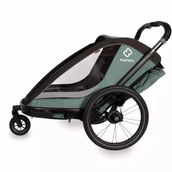 hamax Cocoon One Einsitzer Green/Black* Fahrradanhänger