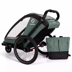 hamax Cocoon One Einsitzer Green/Black* Fahrradanhänger