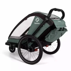 hamax Cocoon One Einsitzer Green/Black* Fahrradanhänger