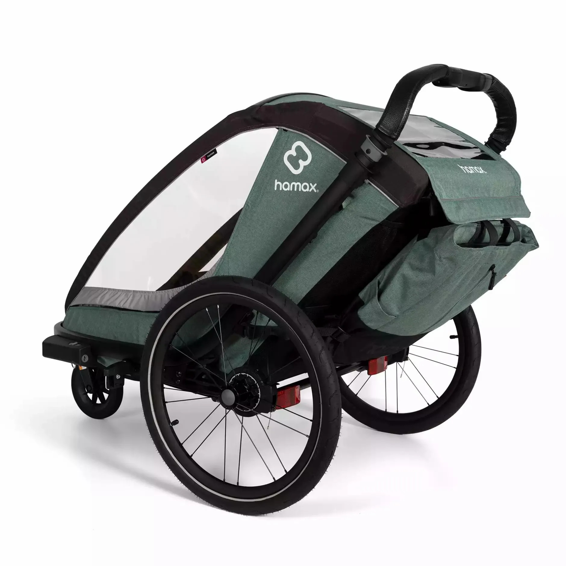 hamax Cocoon One Einsitzer Green/Black* Fahrradanhänger