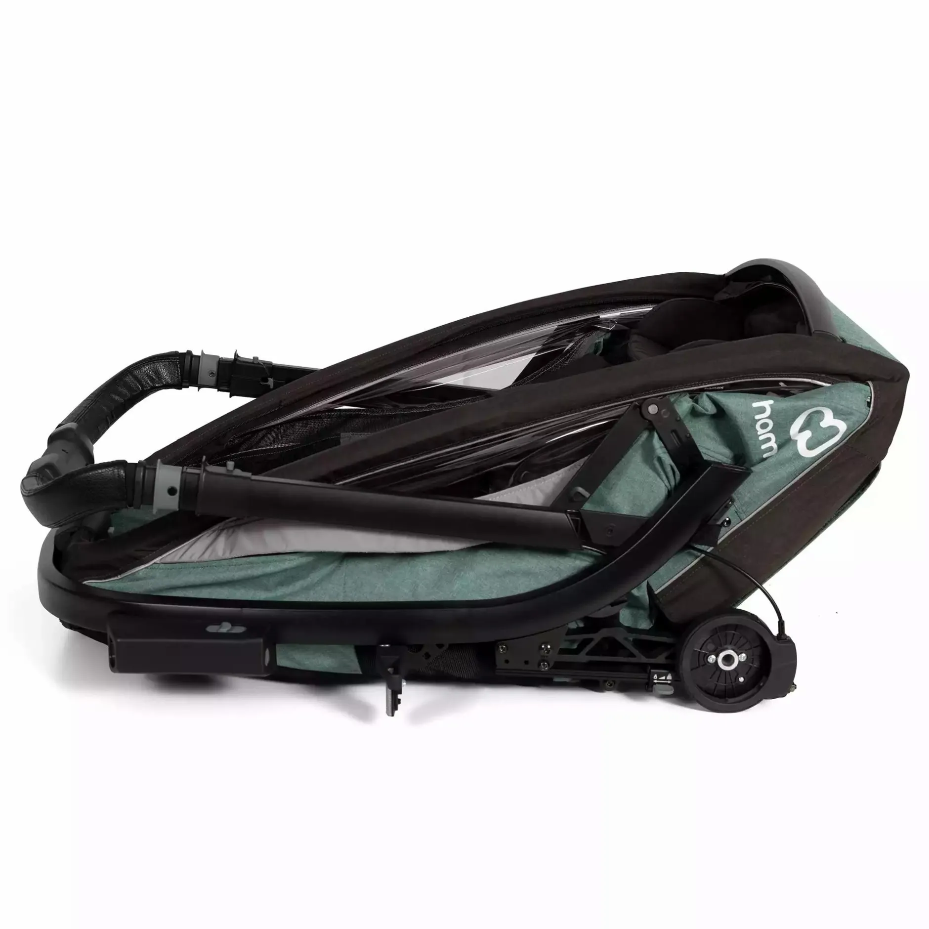 hamax Cocoon One Einsitzer Green/Black* Fahrradanhänger