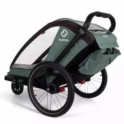 hamax Cocoon Zweisitzer Green/Black* Fahrradanhänger