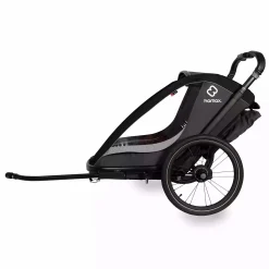 hamax Cocoon Zweisitzer Grey/Black* Fahrradanhänger