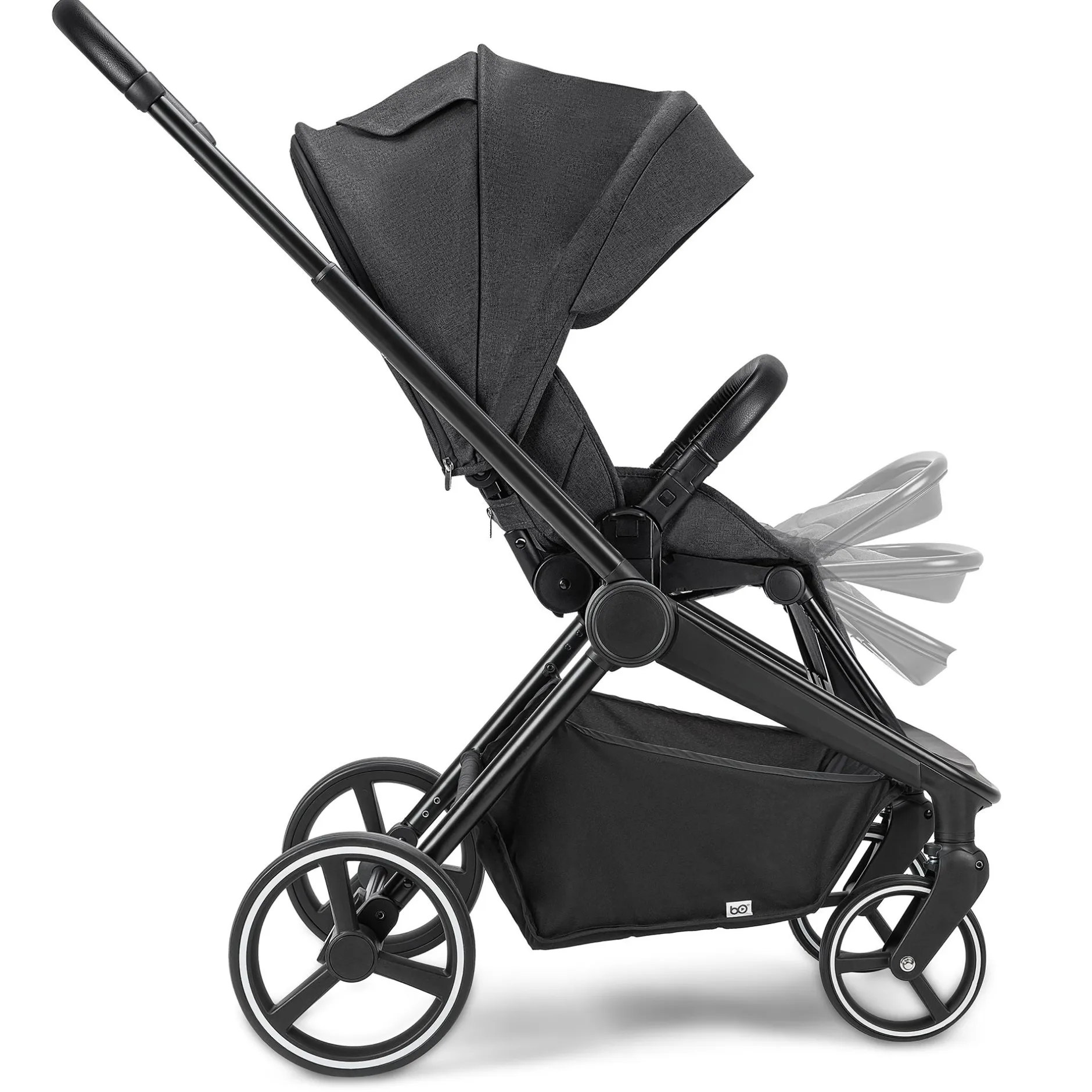 B.O. StartKlar Comet Black Melange*Kinder Kombi-Kinderwagen