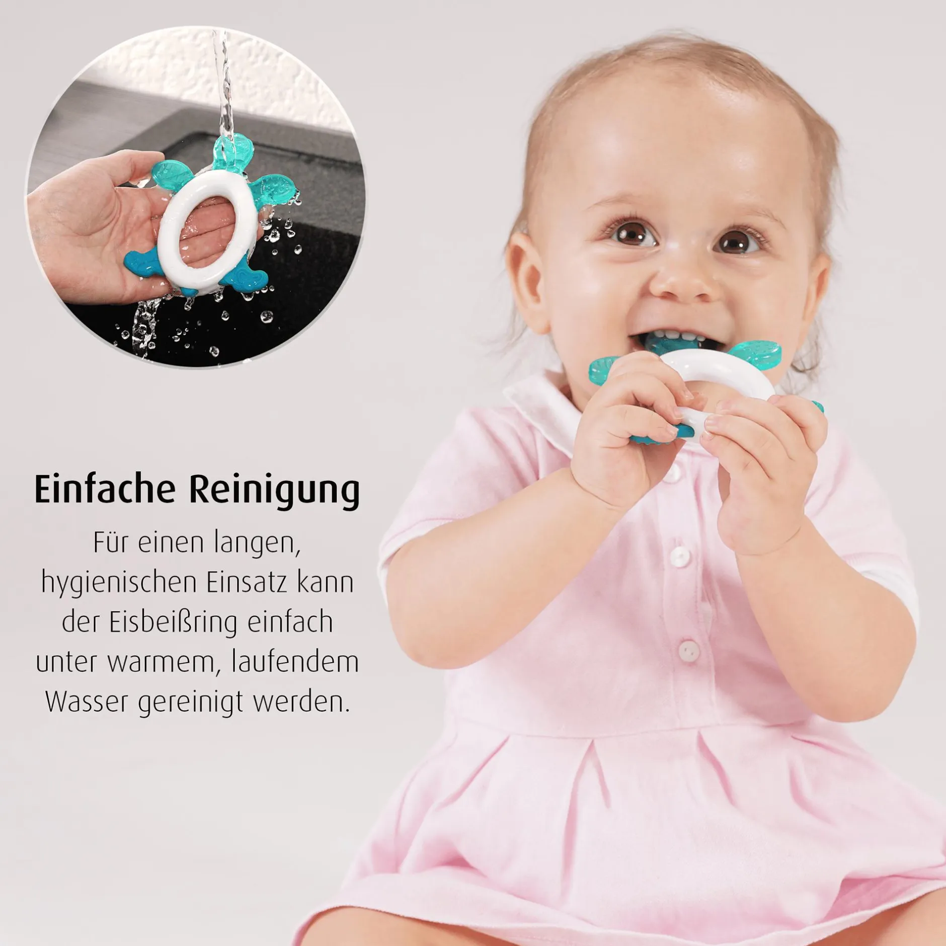 reer Cool & Play Kühlbeißring mit Rassel* Zahnungshilfen