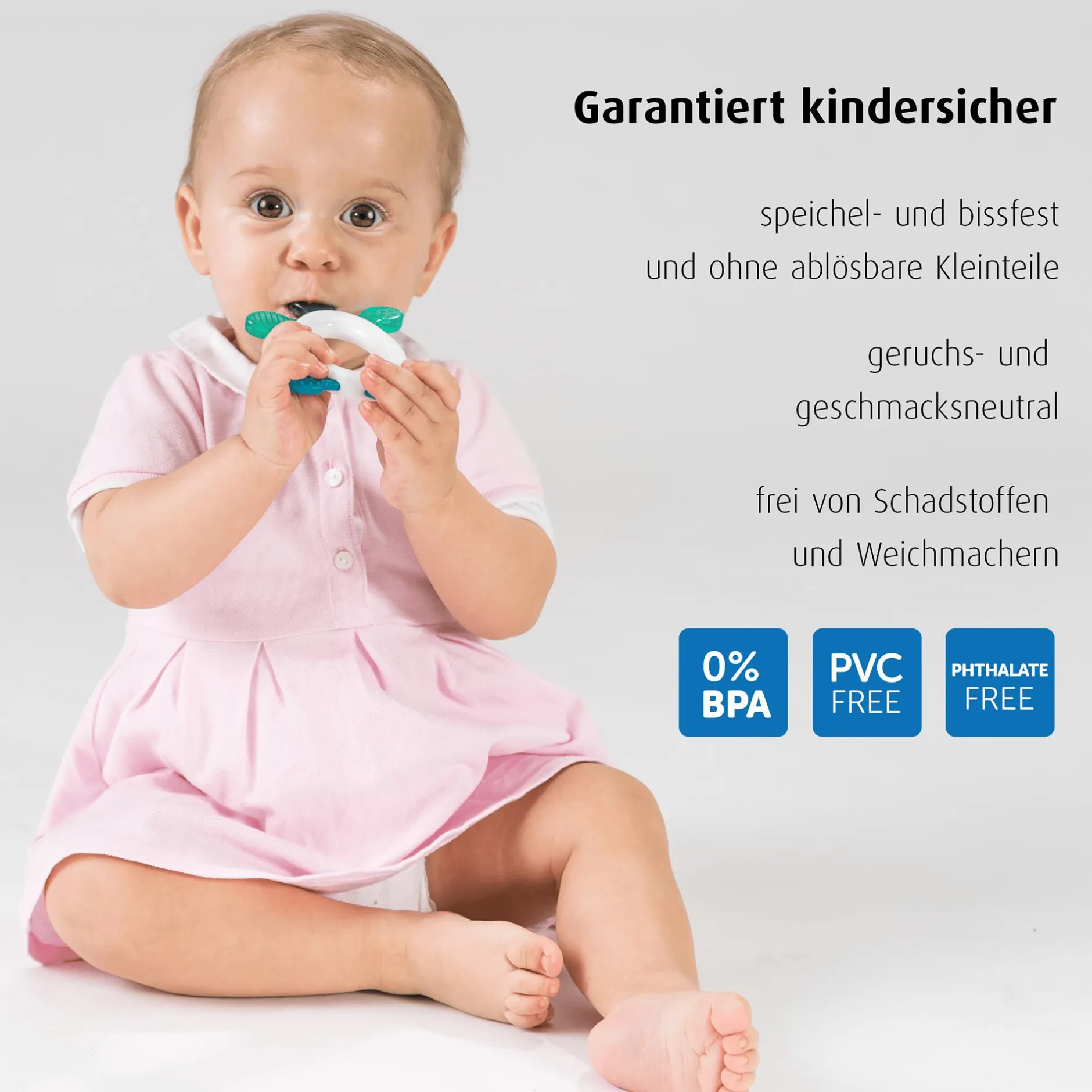 reer Cool & Play Kühlbeißring mit Rassel* Zahnungshilfen