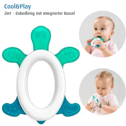 reer Cool & Play Kühlbeißring mit Rassel* Zahnungshilfen