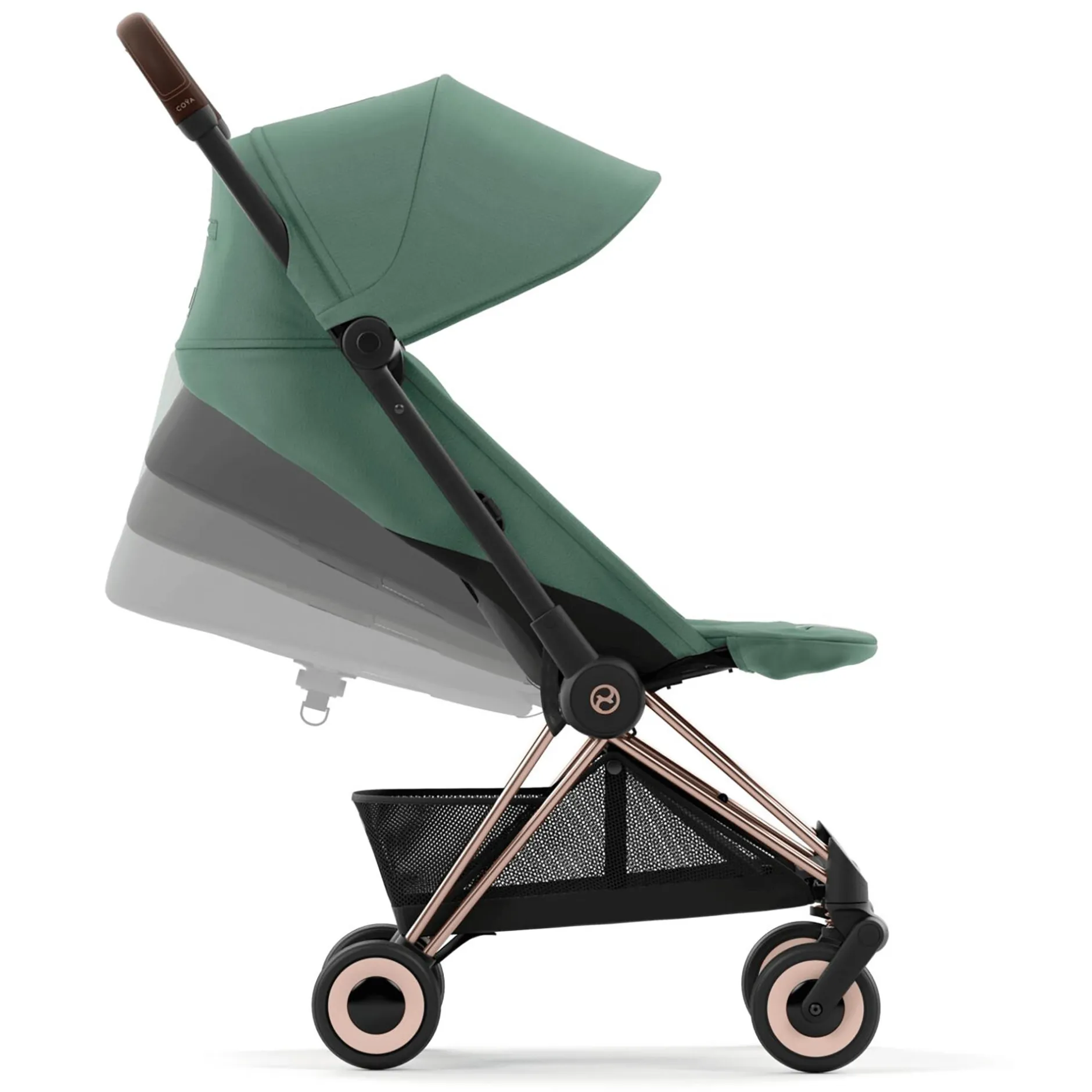 cybex PLATINUM Coya Leaf Green / Rosegold Rahmen*Kinder Buggys