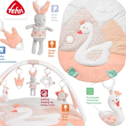 fehn 3-D-Activity-Decke Schwanensee Rosa/* Spielbögen