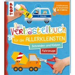 frechverlag Das Verbastelbuch für die Allerkleinsten - Fahrzeuge*Kinder Malen & Kneten|Spielzeug Ab 3 Jahren