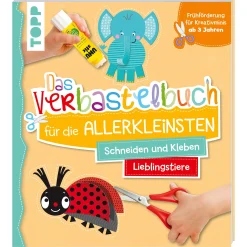 frechverlag Das Verbastelbuch für die Allerkleinsten - Lieblingstiere*Kinder Malen & Kneten|Spielzeug Ab 3 Jahren
