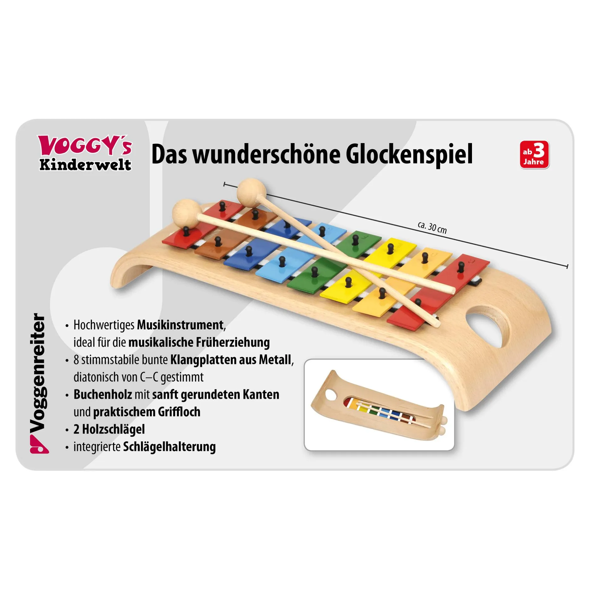 Voggenreiter Das wunderschöne Glockenspiel*Kinder Lernspielzeug|Musik