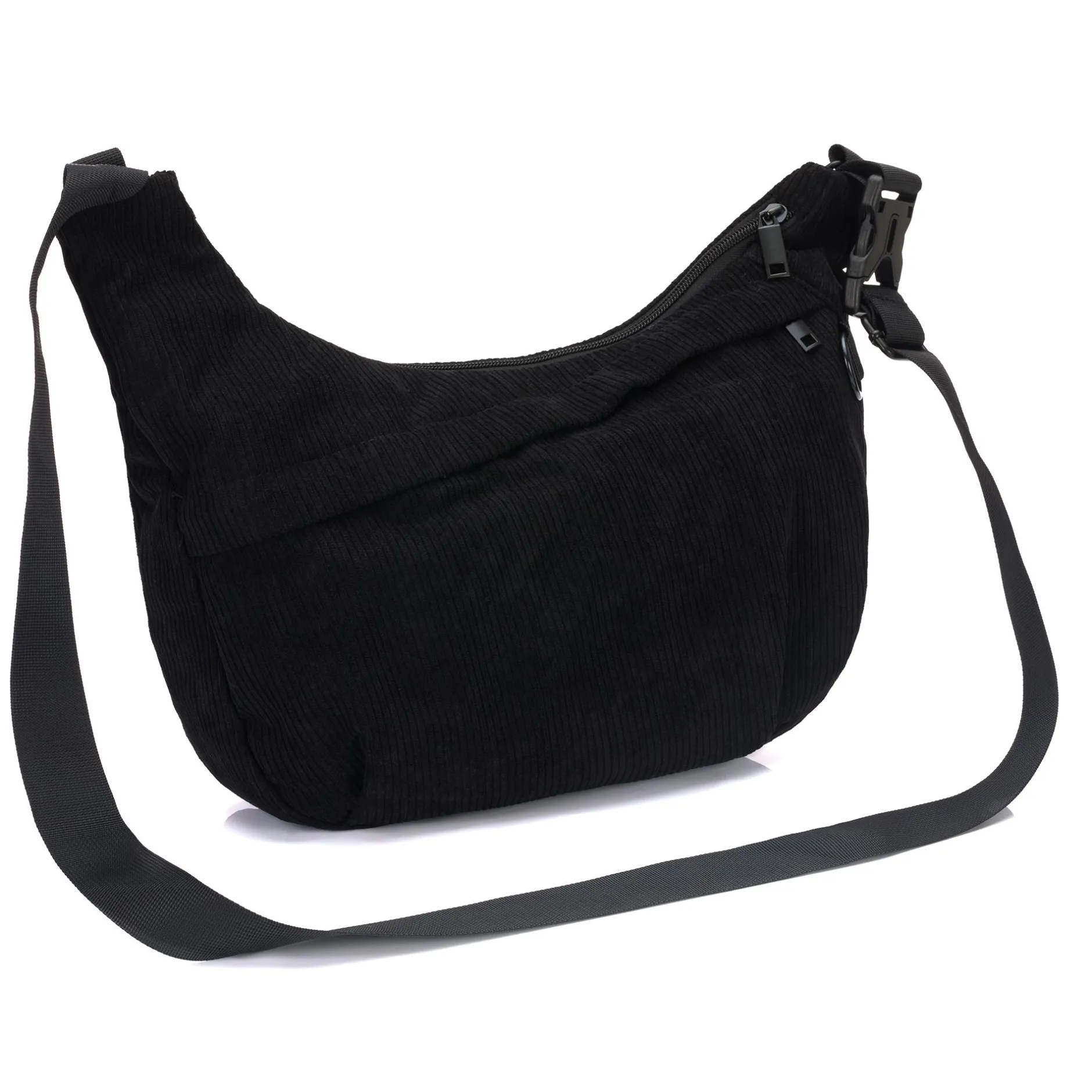 LITTLE ONE Daybag Cordy Black* Wickeltaschen