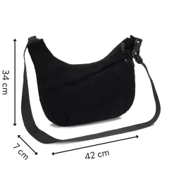 LITTLE ONE Daybag Cordy Black* Wickeltaschen