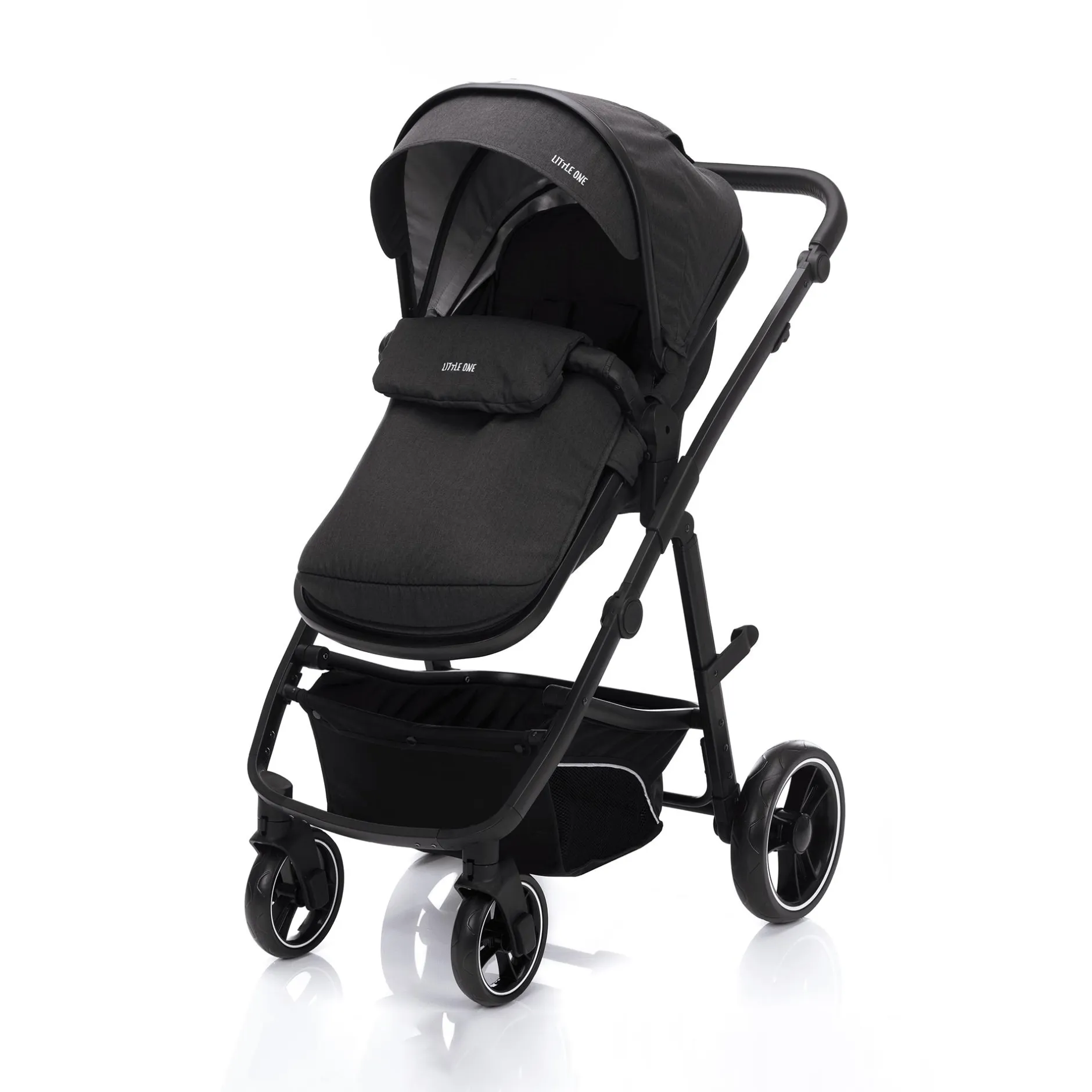 LITTLE ONE Denver 2in1 Anthrazit Melange*Kinder Buggys|Kombi-Kinderwagen