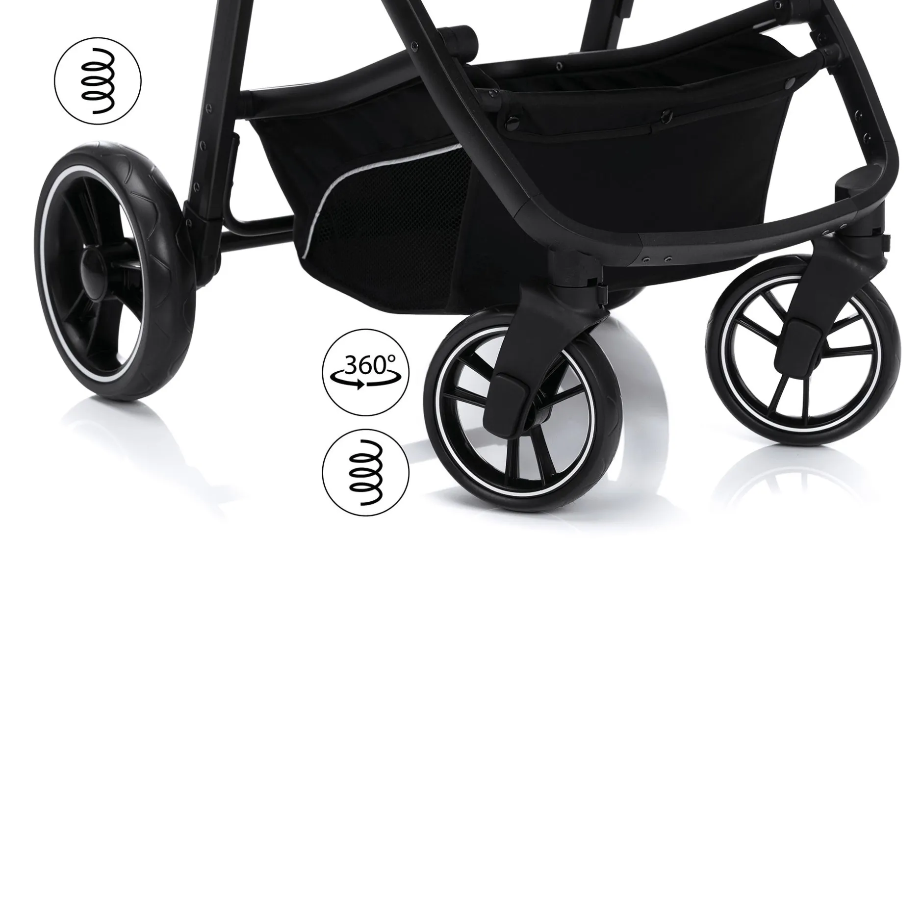 LITTLE ONE Denver 2in1 Anthrazit Melange*Kinder Buggys|Kombi-Kinderwagen