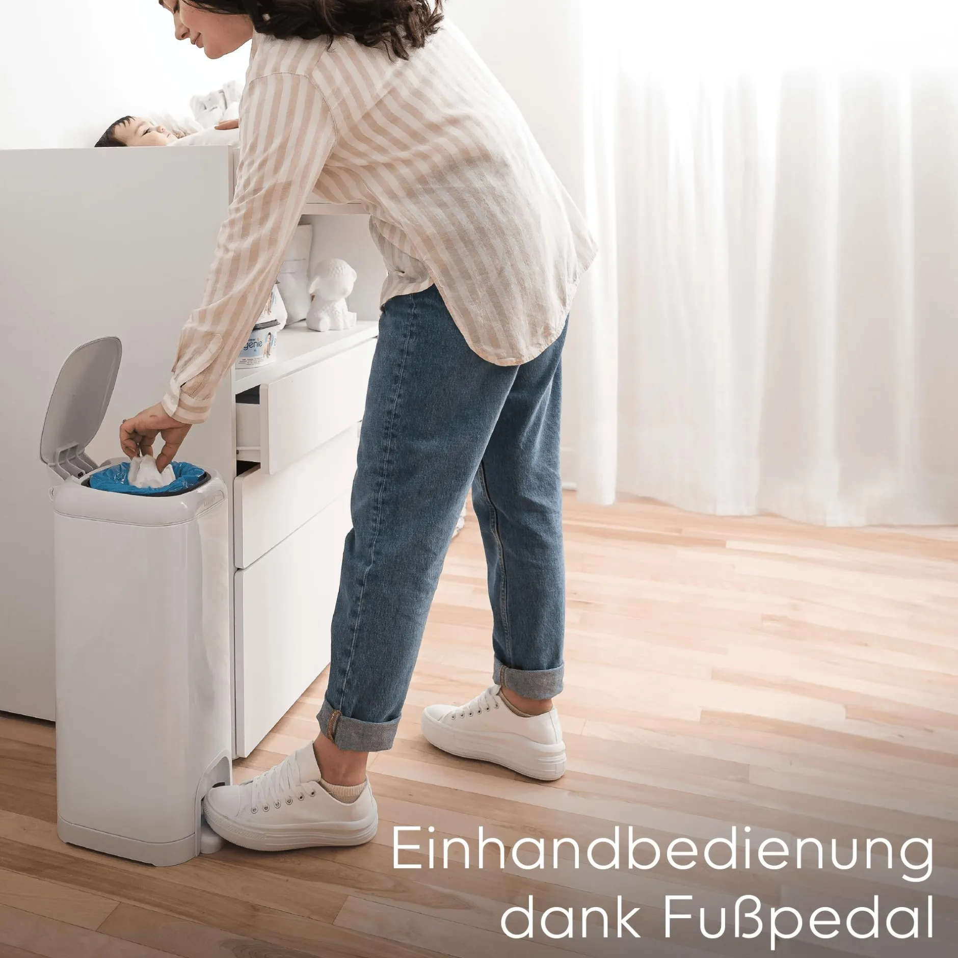 Angelcare Diaper Genie Windeleimer Select Stone Grey* Windeleimer