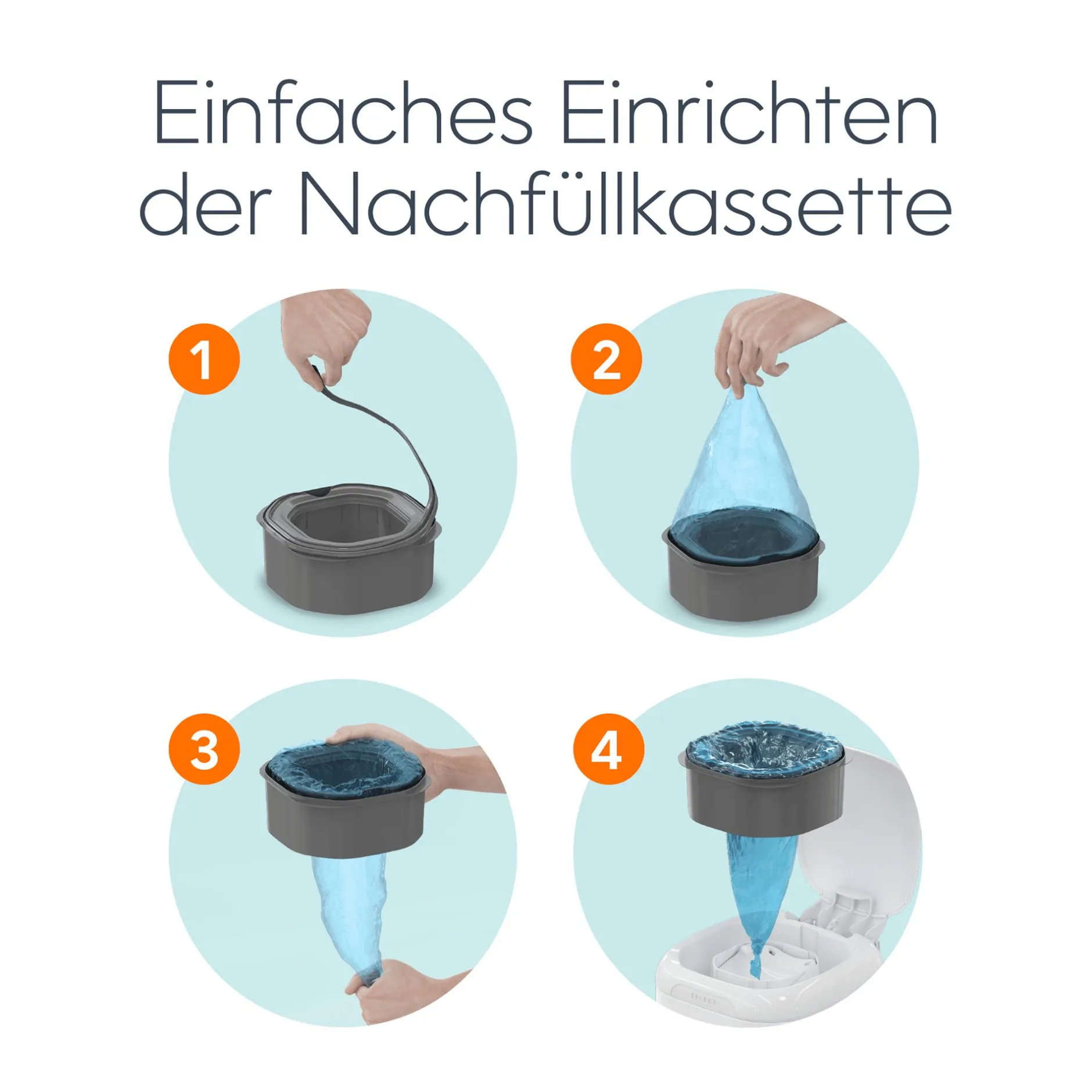 Angelcare Diaper Genie XL-Nachfüllkassette* Windeleimer