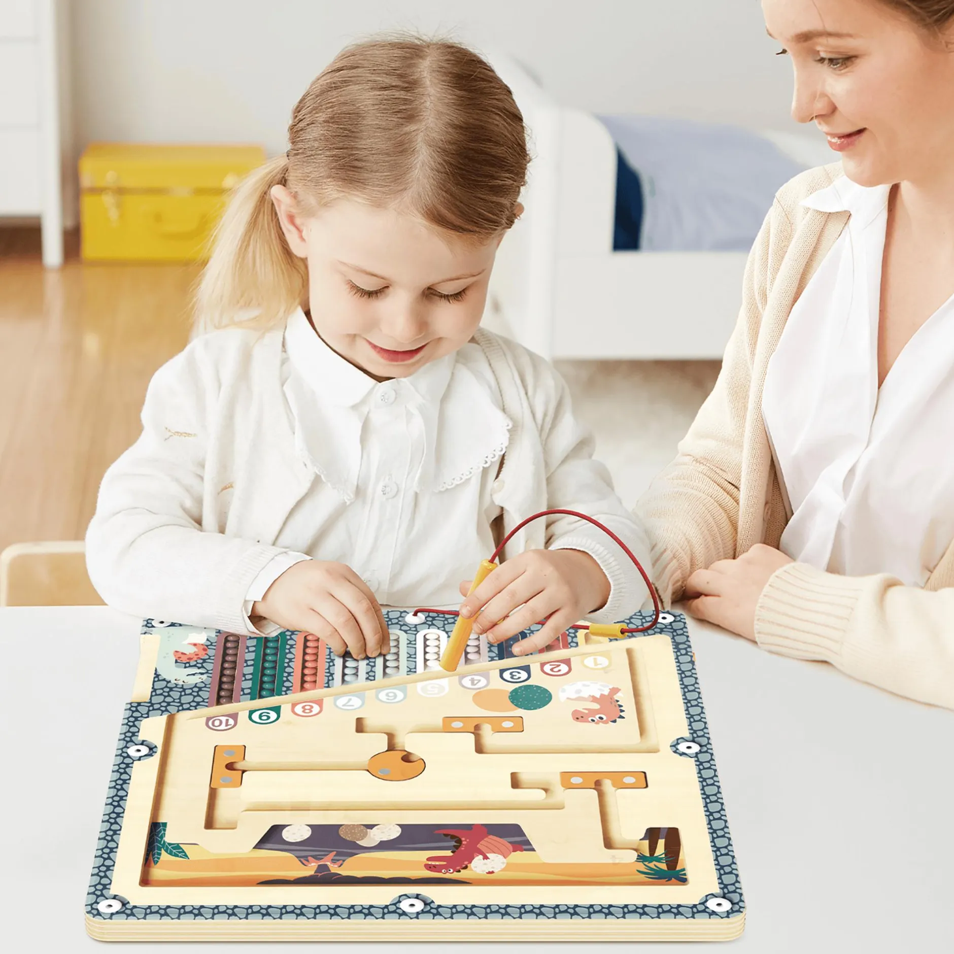 TOPBRIGHT Dino Eier Labyrinth*Kinder Holzspielzeug