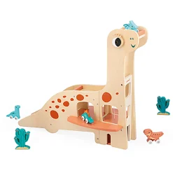 Janod Dino-Garage*Kinder Spielzeug Ab 2 Jahre|Holzspielzeug