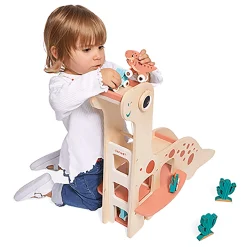 Janod Dino-Garage*Kinder Spielzeug Ab 2 Jahre|Holzspielzeug