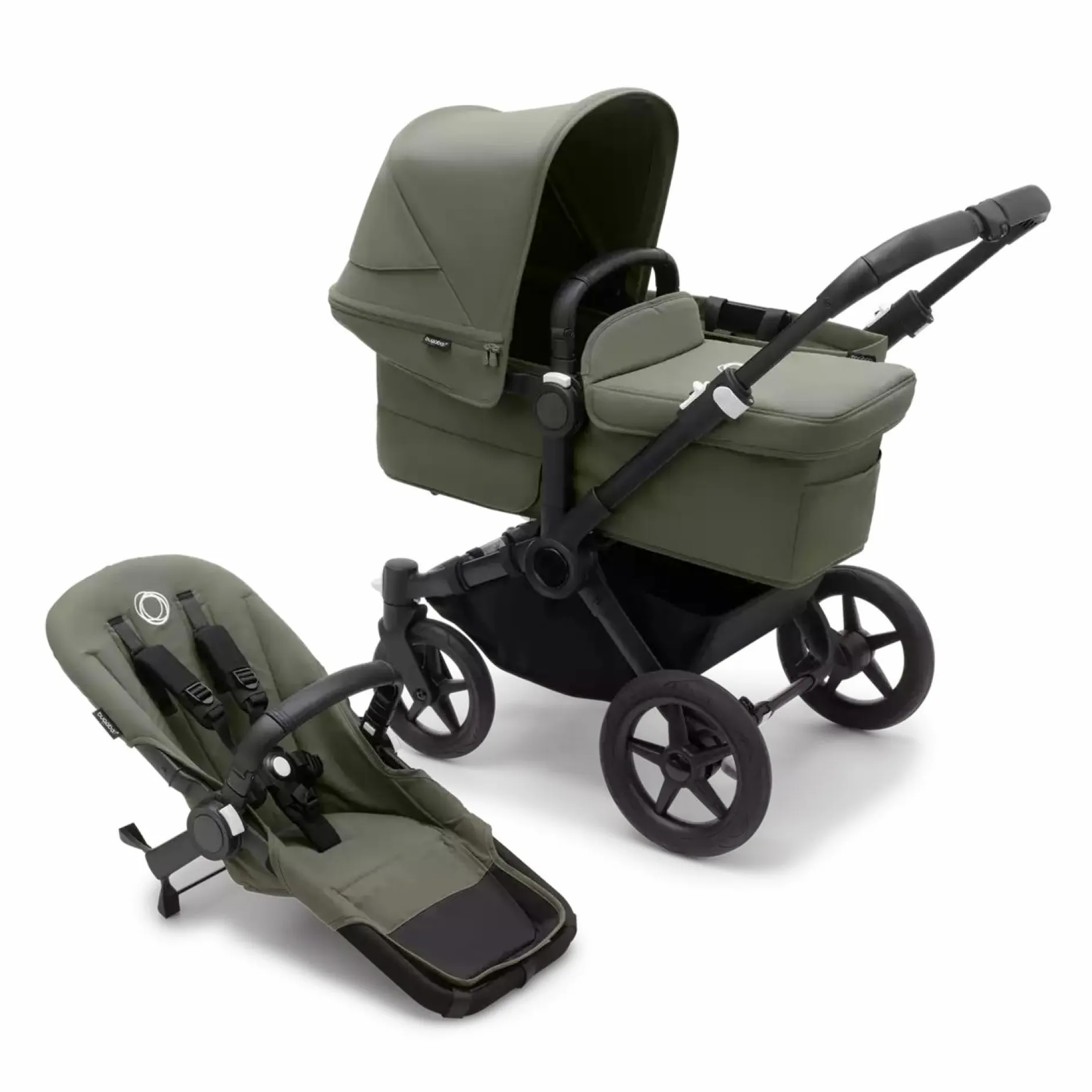 bugaboo Donkey 5 Mono-Kinderwagen, erweiterbar, Forest Green*Kinder Kombi-Kinderwagen