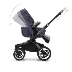 bugaboo Donkey 5 Mono-Kinderwagen, erweiterbar, Stormy Blue*Kinder Kombi-Kinderwagen