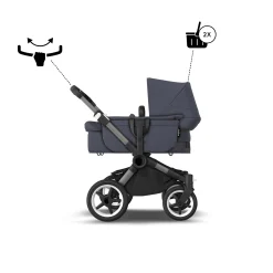 bugaboo Donkey 5 Mono-Kinderwagen, erweiterbar, Stormy Blue*Kinder Kombi-Kinderwagen