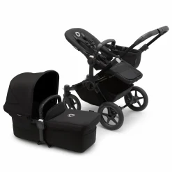 bugaboo Donkey 5 Mono-Kinderwagen, erweiterbar, Midnight Black*Kinder Kombi-Kinderwagen