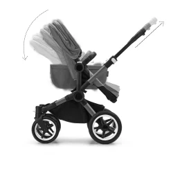 bugaboo Donkey 5 Mono-Kinderwagen, erweiterbar, Grey Melange*Kinder Kombi-Kinderwagen