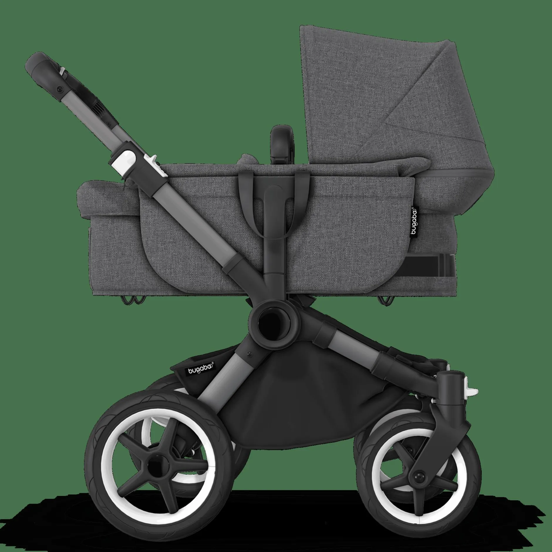 bugaboo Donkey 5 Mono-Kinderwagen, erweiterbar, Grey Melange*Kinder Kombi-Kinderwagen