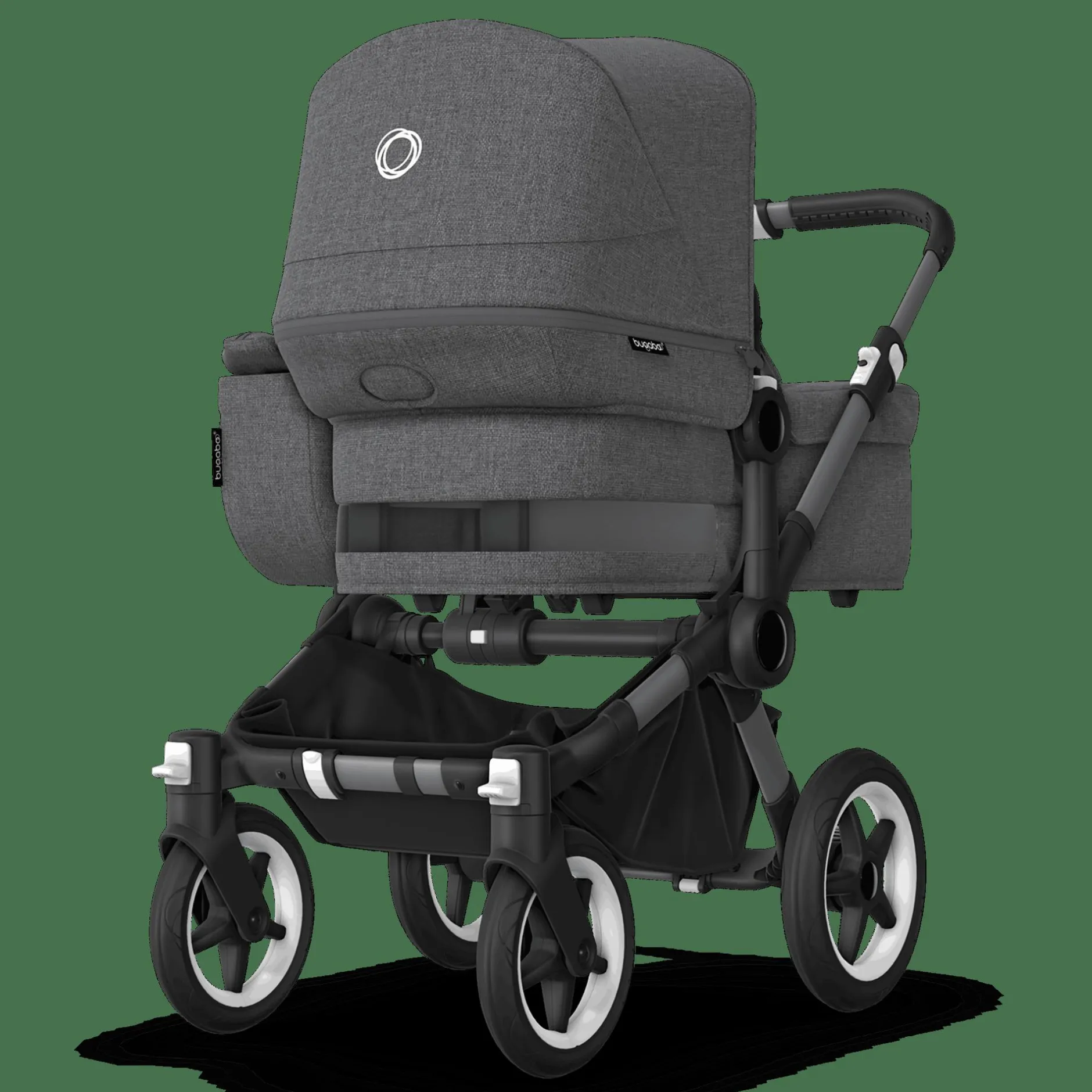 bugaboo Donkey 5 Mono-Kinderwagen, erweiterbar, Grey Melange*Kinder Kombi-Kinderwagen