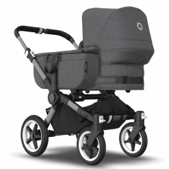 bugaboo Donkey 5 Mono-Kinderwagen, erweiterbar, Grey Melange*Kinder Kombi-Kinderwagen