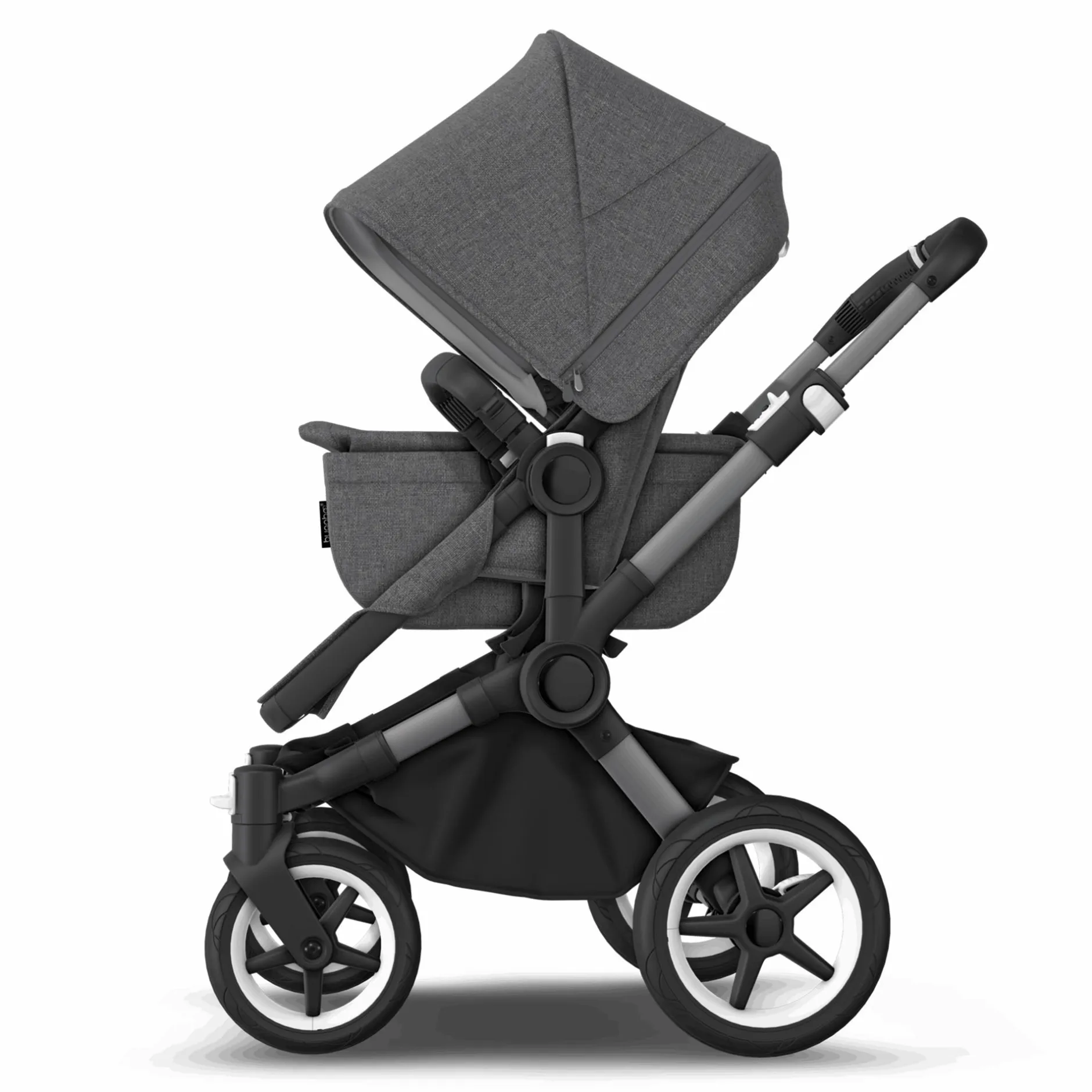 bugaboo Donkey 5 Mono-Kinderwagen, erweiterbar, Grey Melange*Kinder Kombi-Kinderwagen