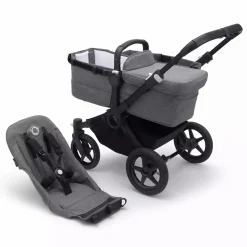 bugaboo Donkey5 Basis Black/Grey*Kinder Kombi-Kinderwagen