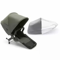 bugaboo Donkey5 Duo Extension Set Complete Forest Green*Kinder Zwillingswagen & Geschwisterwagen