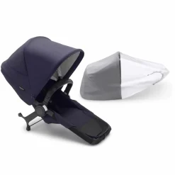 bugaboo Donkey5 Duo Extension Set Complete Classic Dark Navy*Kinder Zwillingswagen & Geschwisterwagen