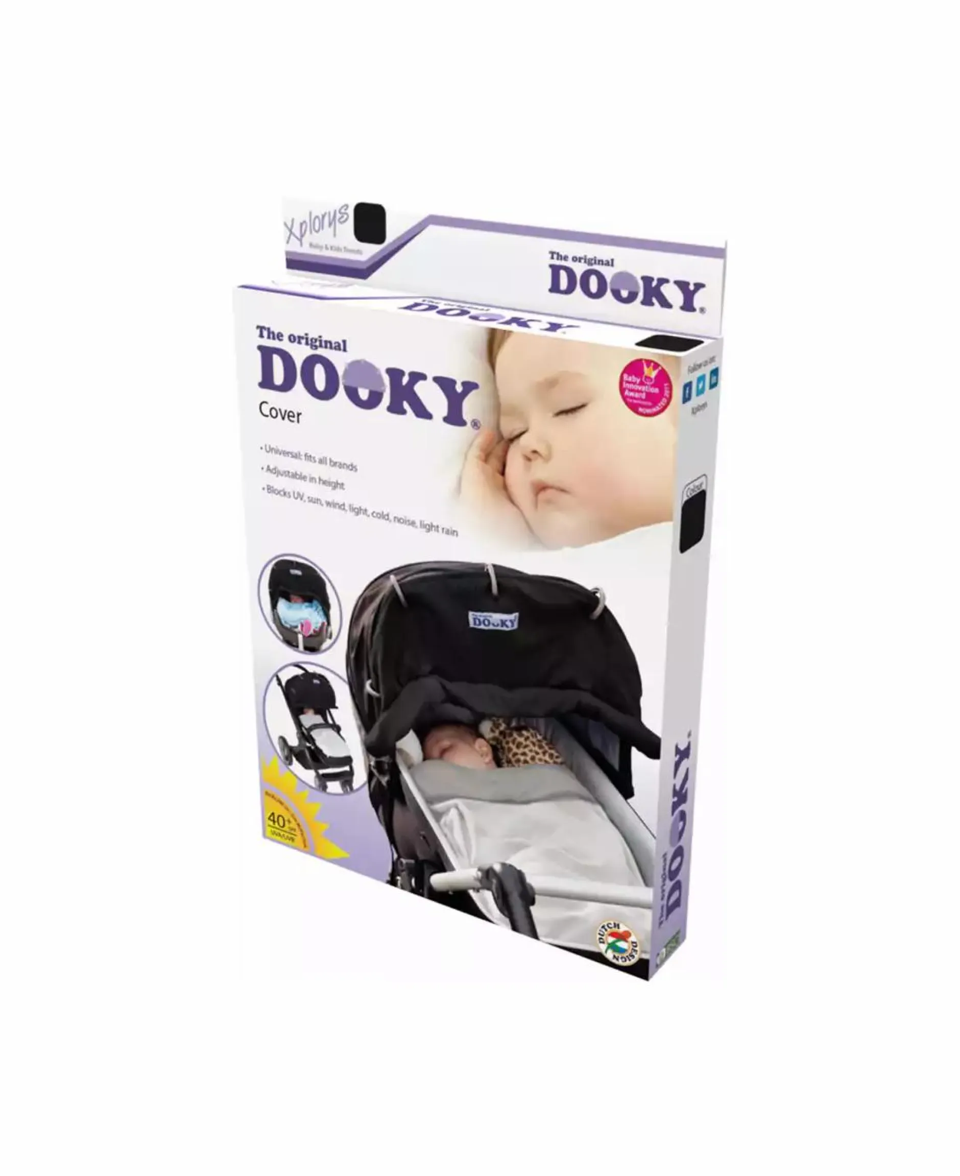 elementsforkids Dooky Cover Schwarz*Kinder Kinderwagen Zubehör