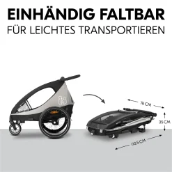 hauck Dryk Duo Plus Black* Fahrradanhänger