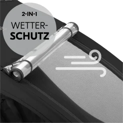 hauck Dryk Duo Plus Black* Fahrradanhänger