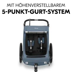 hauck Dryk Duo Plus Dark Blue* Fahrradanhänger