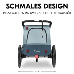 hauck Dryk Duo Plus Dark Blue* Fahrradanhänger