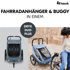 hauck Dryk Duo Plus Dark Blue* Fahrradanhänger