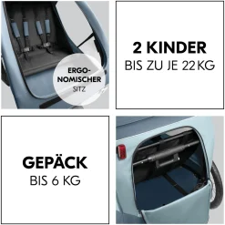 hauck Dryk Duo Plus Dark Blue* Fahrradanhänger