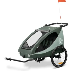 hauck Dryk Duo Plus Dark Green* Fahrradanhänger