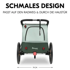 hauck Dryk Duo Plus Dark Green* Fahrradanhänger